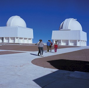 Observatorium in de Elquivallei. De sterrenhemel van de Elquivallei, Chili.