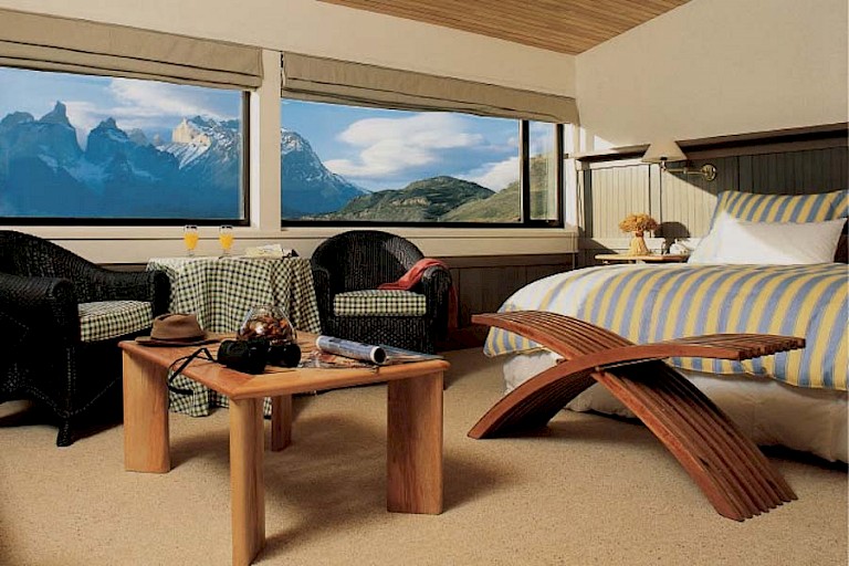 Exploradores suite in Explora en Patagonia. NP Torres del Paine, Chili.