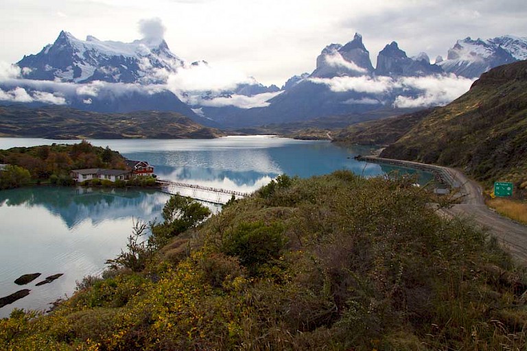 Uitzicht over het Lago Pehoe. NP Torres del Paine.