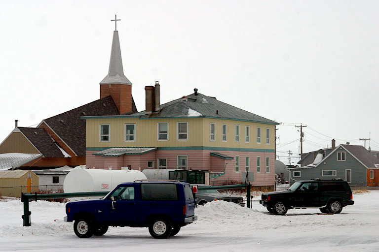 Straatbeeld in Churchill.