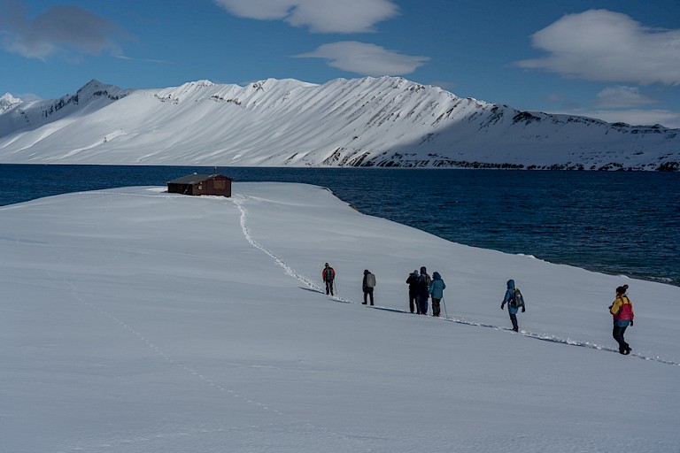 Sneeuwschoenwandeling.