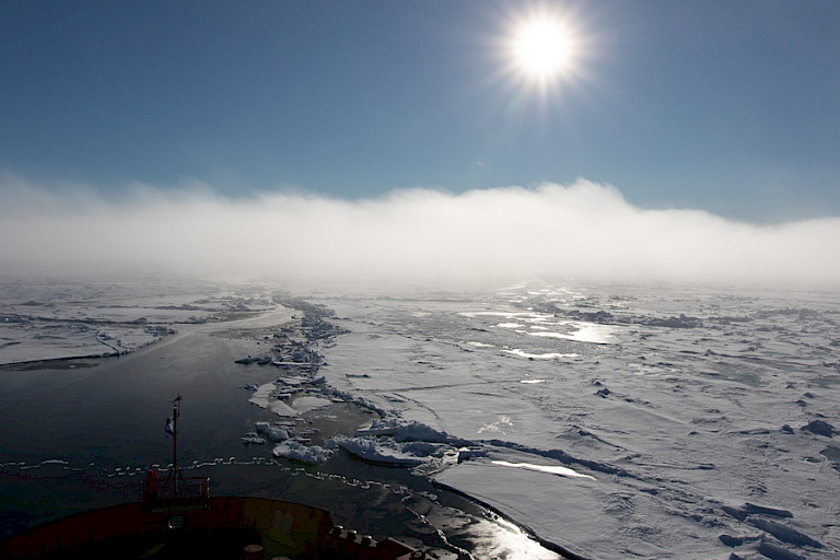 Een heerlijk rustige dag in het noordpoolgebied.