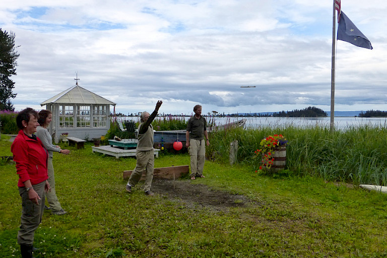 's Avonds ontspannen in het Adventure Camp.