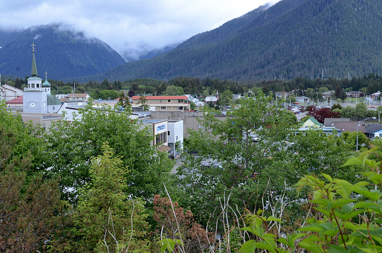 Het dorpje Sitka, Inside Passage, Alaska.