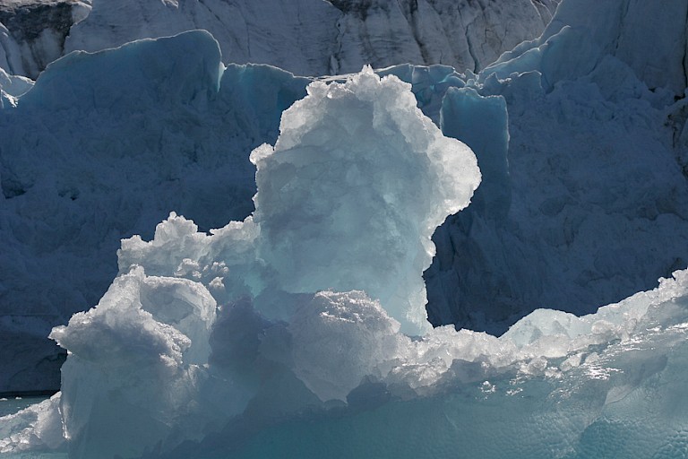 Gletsjerijs, Spitsbergen.