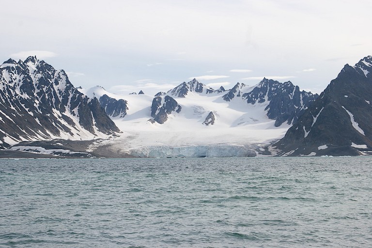 Noordkust van Spitsbergen.