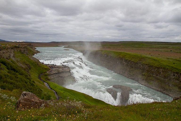 De Gullfoss (Gouden waterval), IJsland.