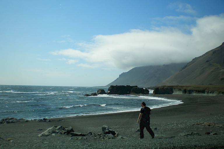 De ruige oostkust van IJsland.