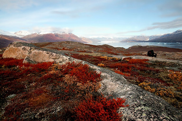Een schitterende herfstlandschap.