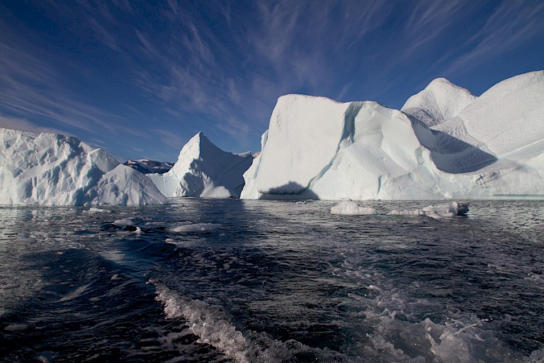 En nog meer ijsbergen.