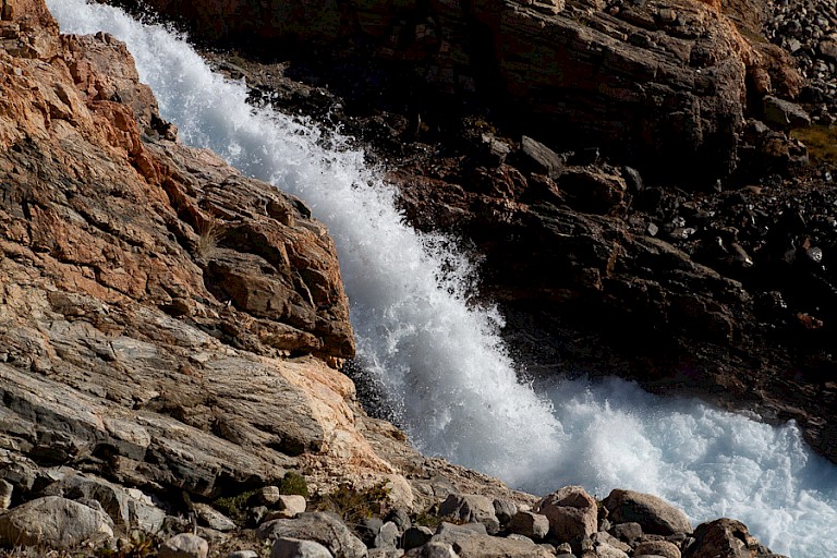 Waterval bij Eskimobugta.