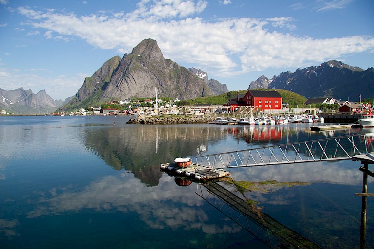 Het idyllische vissersplaatsje Reine.