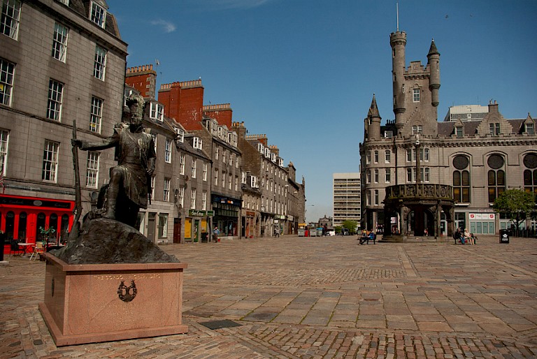Plein in Aberdeen.
