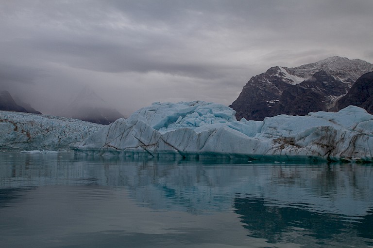 Gletsjerfront in de Kong Oscarfjord