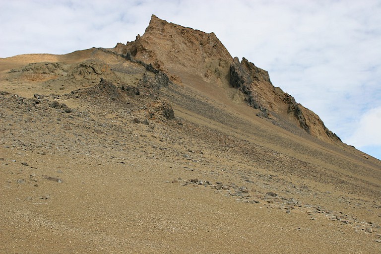 De kenmerkende berg op Devil, in de Weddellzee.