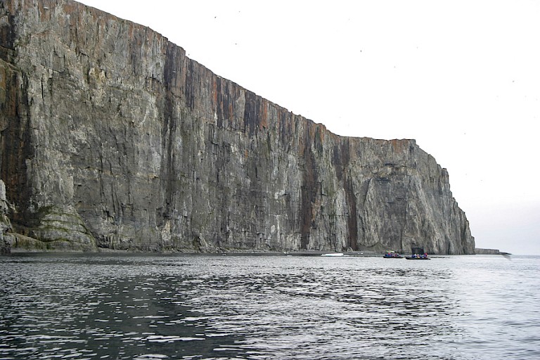 Steile kliffen van Devon.