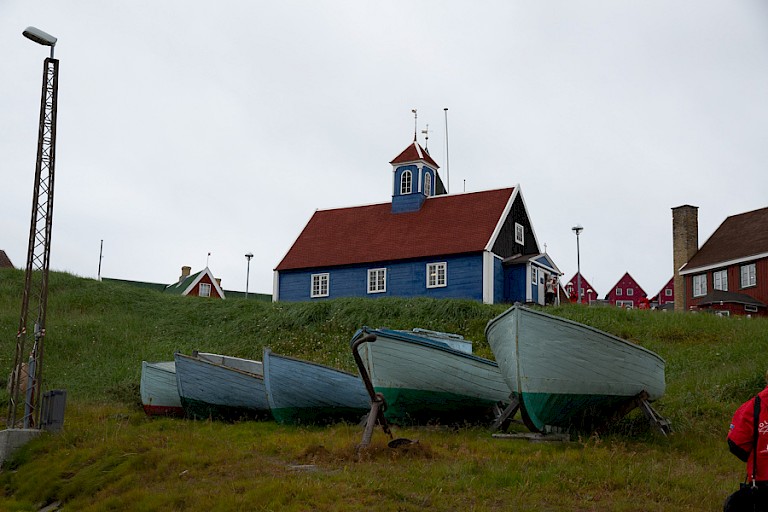 Het oudste houten kerkje van Groenland (Sisimiut).