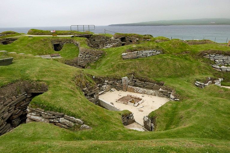 Opgraving Scara Brae.
Foto: Sigrid Martin.