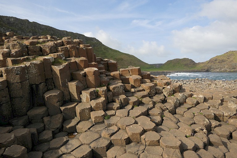 Basaltzuilen op Staffa. 
Foto: Sigrid Martin.