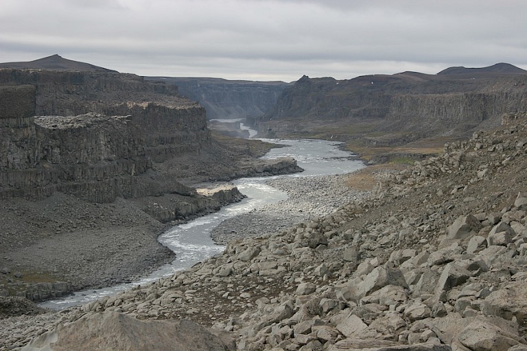 Stroomdal van de Jökulsá á Fjöllum