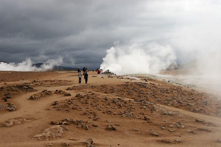 Hverir, geothermisch gebied aan de voet van Námafall