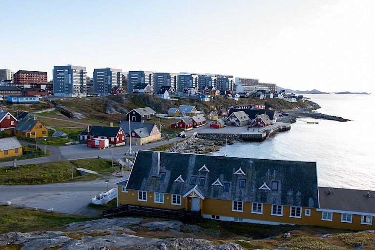 De hoofdstad Nuuk.