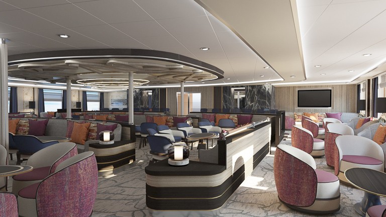 Lounge op dek 4.
