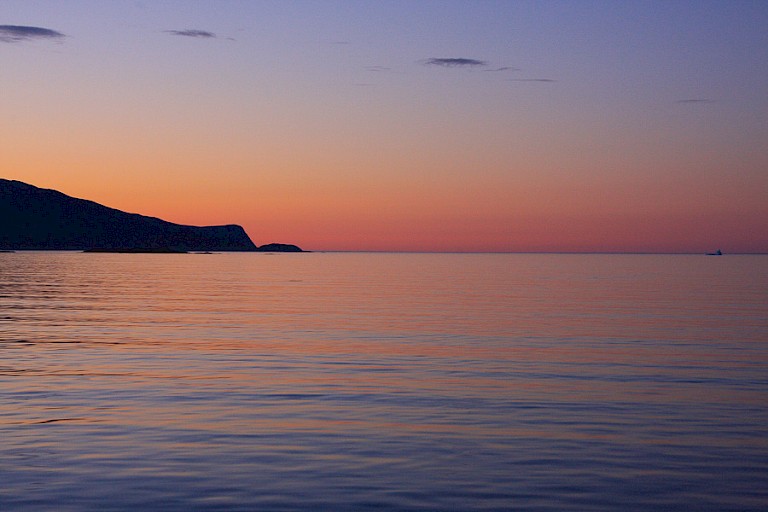 Zonsondergang met prachtige kleuren.