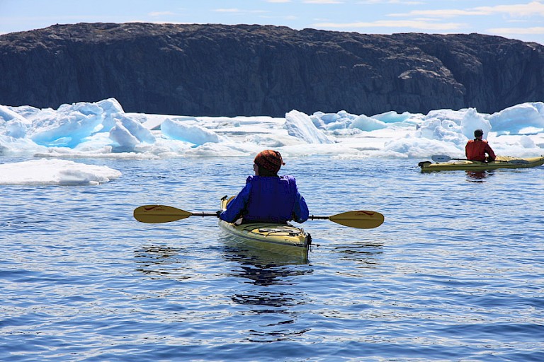 Waar mogelijk, kunnen kajakkers erop uit.