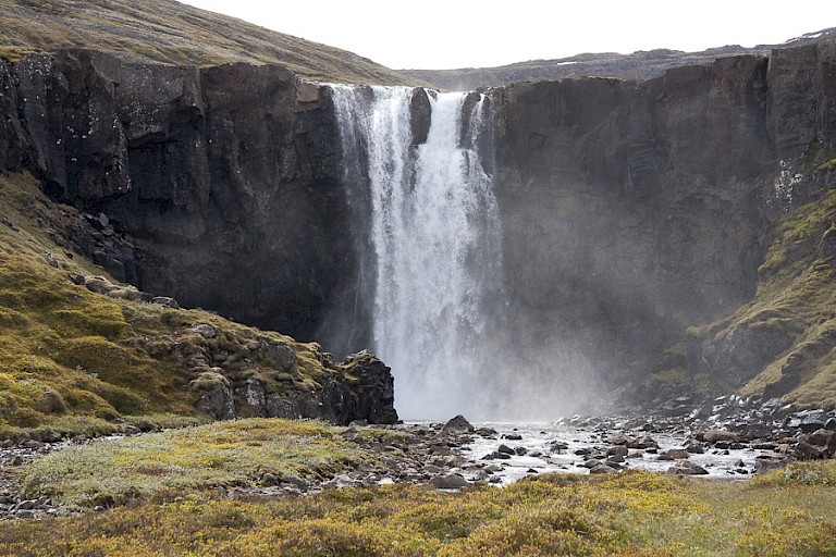 Gufufoss bij Seyðisfjörður