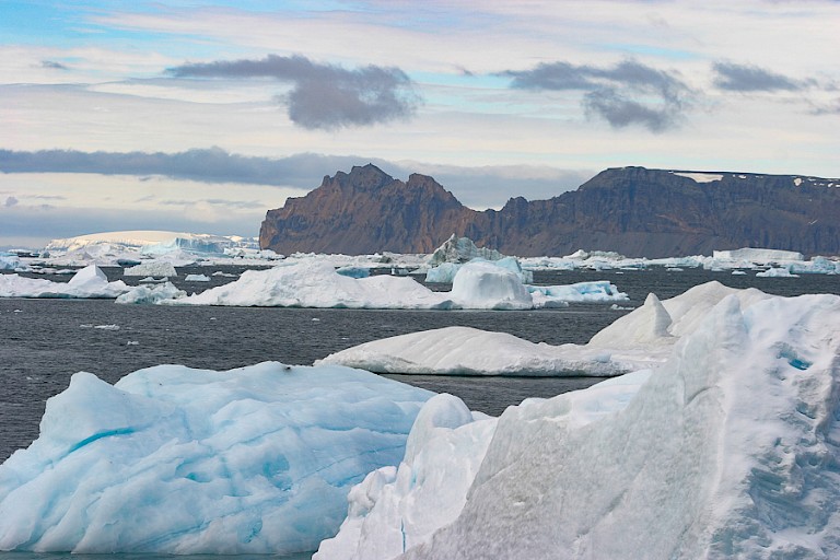 Landschap rond de Antarctic Sound