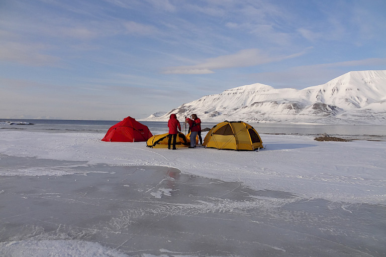 Laatste materiaaltest op Spitsbergen (Longyearbyen)