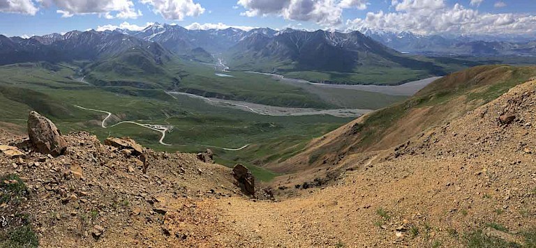 Weids uitzicht in Denali NP.