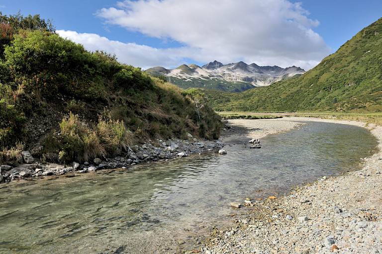 Het landschap van Katmai. Foto: André Gilden.