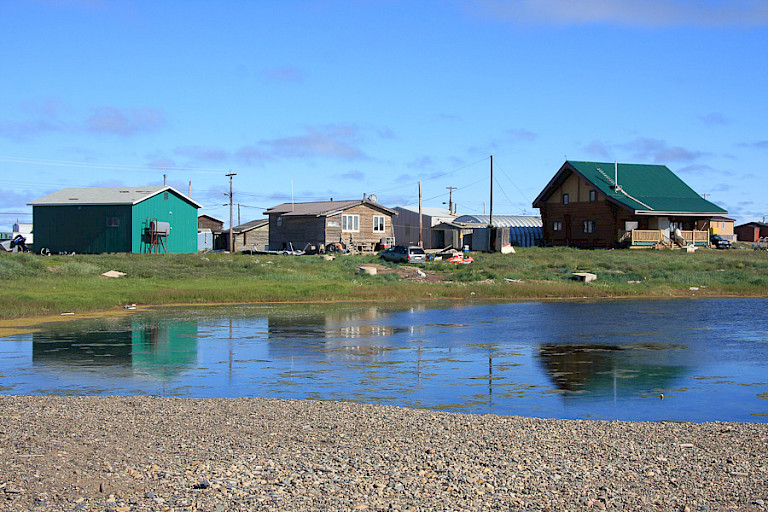 Oude gedeelte van Tuktoyaktuk.