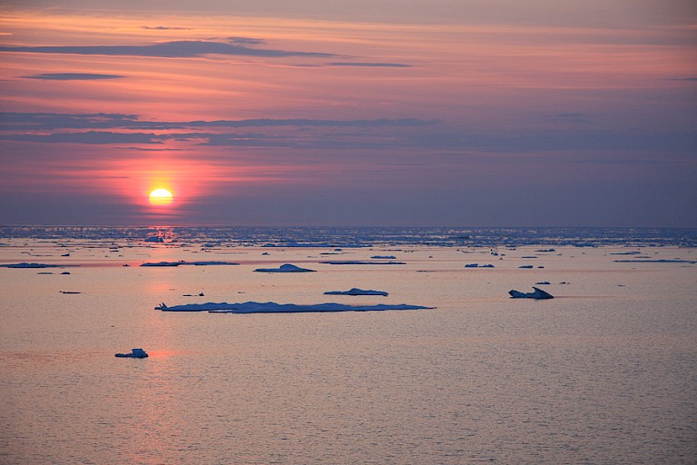 Lage avondzon zorgt voor prachtige verkleuringen.