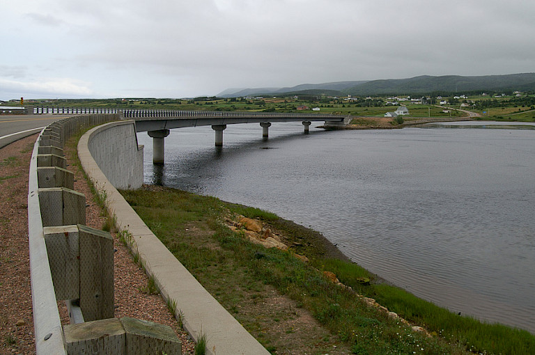 De weg van Pictou naar Ingonish (Cape Breton).