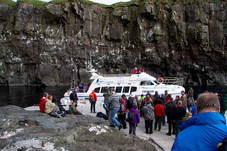 Bootje naar Mykines.