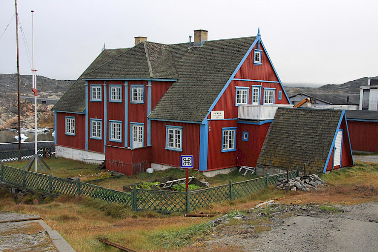 Het huis van Knud Rasmussen, nu museum in Ilulissat.