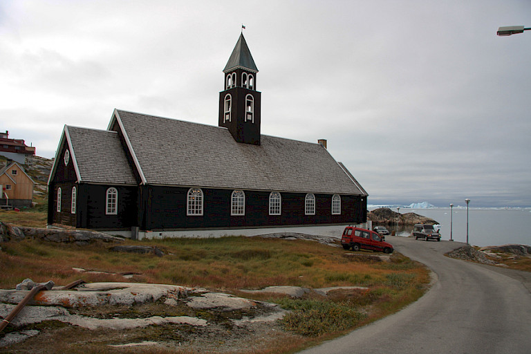 De kerk in Ilulissat.