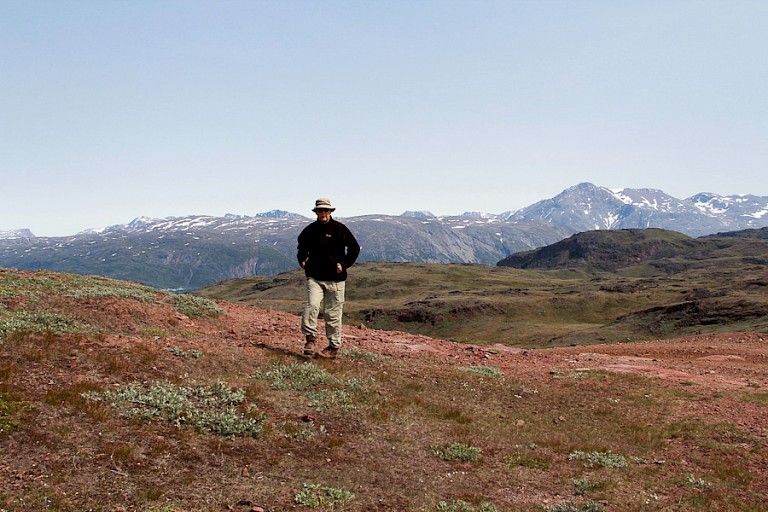 Wandelend van Sillisit naar Igaliku, Zuid-Groenland.