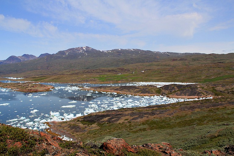 De Sermilikfjord, Zuid-Groenland.