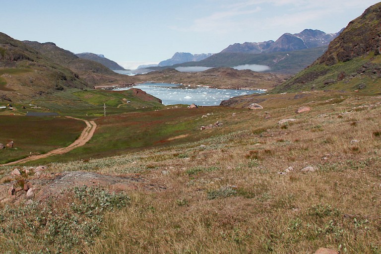 Een prachtig wandelgebied in de omgeving van de Sermilikfjord.