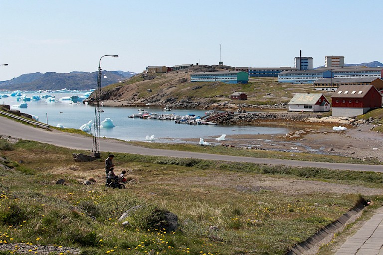 Het haventje van Narsaq.
