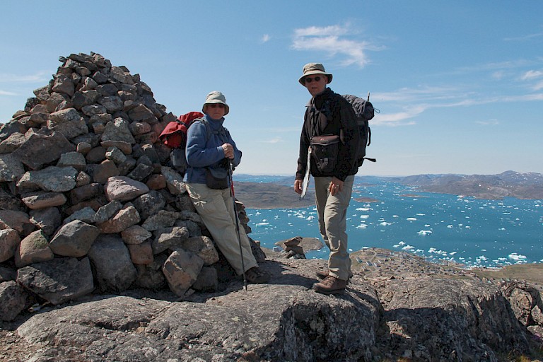 De beloning na een flinke klim. Foto: Ad en José Laanen.