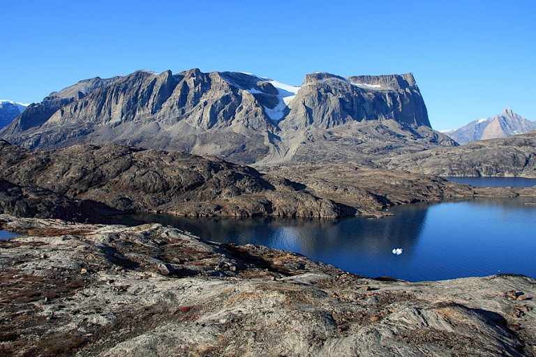 Prachtig uitzicht na een wandeling in de omgeving van Bjørne Øer.