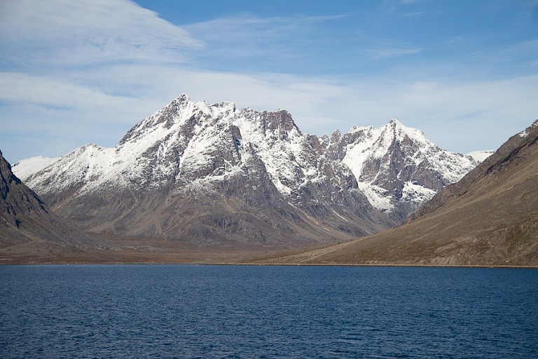 De kustlijn in de omgeving van Itilleq, Groenland.
