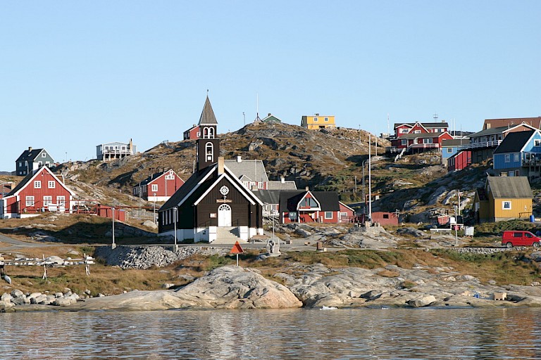 De kerk van Ilulissat, Groenland.
