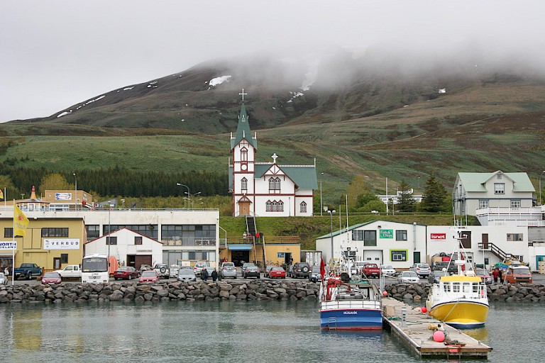 Húsavík, IJsland.