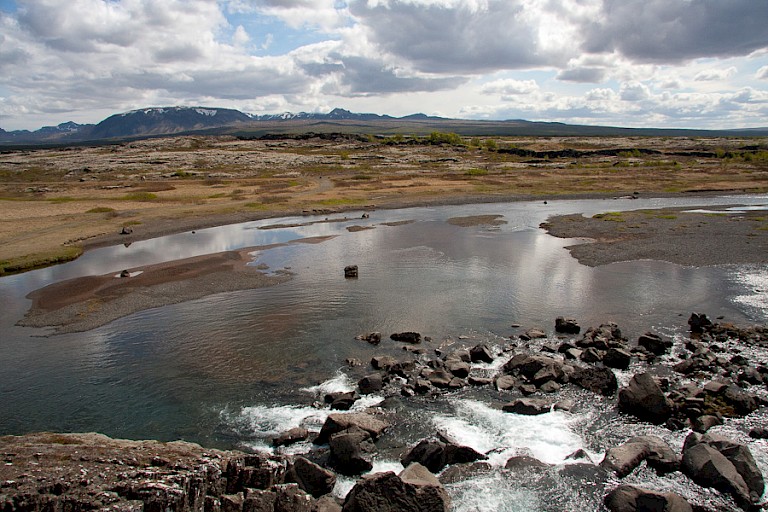 Landschap in het Þingvellir NP.